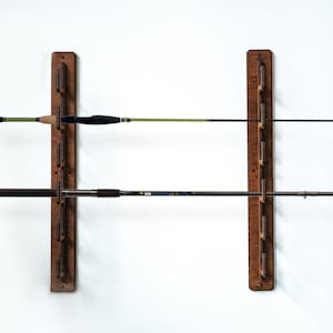 Fishing rod holder ceiling, Wood fishing rod holder, Fishing rod holder wall, Fishing rod rack, Fishing rod hanger, Fishing rod storage