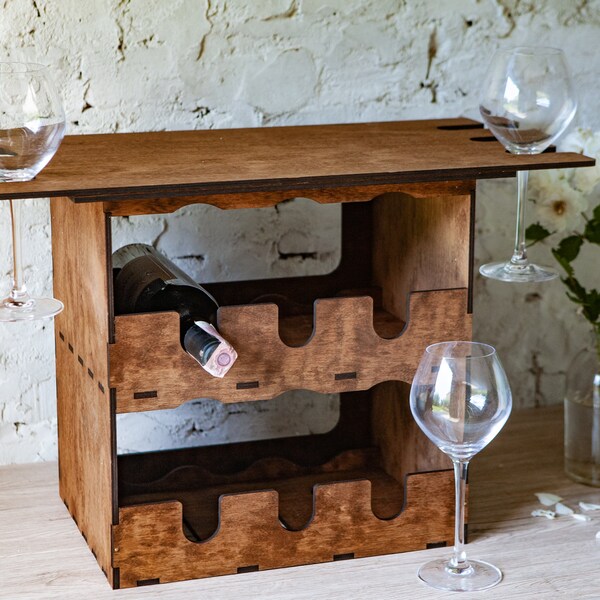 Countertop Wine Rack Etsy