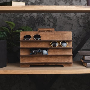 Sunglasses holder, Sunglasses shelf, Sunglasses display organizer, Sunglasses case, Eyeglass storage, Eyeglass rack, Eyeglass display