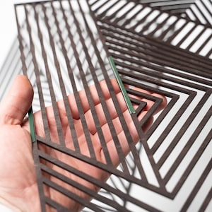 Geometric Wood Panel Wall Art, Geometric Wood Wall Art Set, Abstract