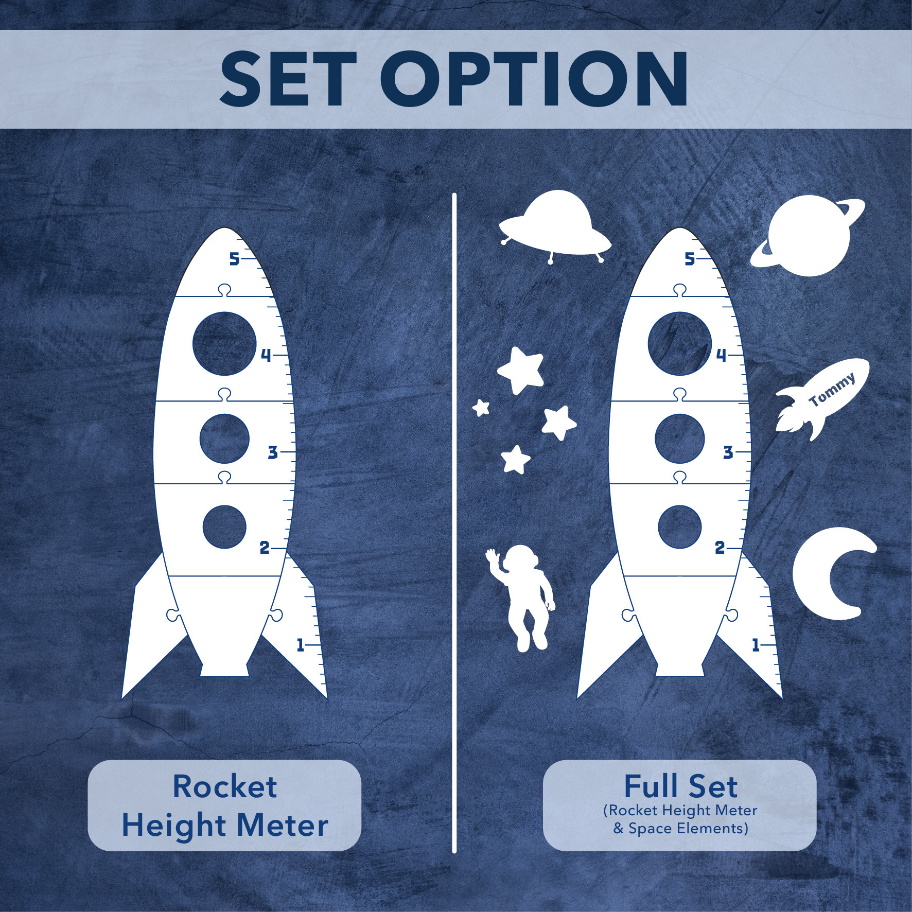 Rocket Growth Chart, Growth Chart Wood, Kids Growth Chart for Wall ...