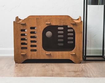 Big Cat House, Meubles pour animaux de compagnie, Maison de chat en bois, Maison de chat intérieure moderne, Petite maison de chien intérieure, Maison de chat en bois d’intérieur, Maison de chat pour l’intérieur