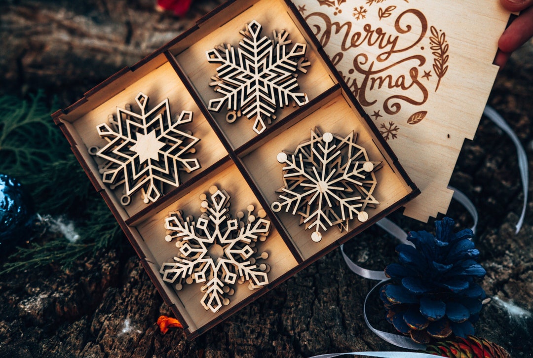 Snowflake Ornaments for Christmas Tree, Snowflake Ornament Sets