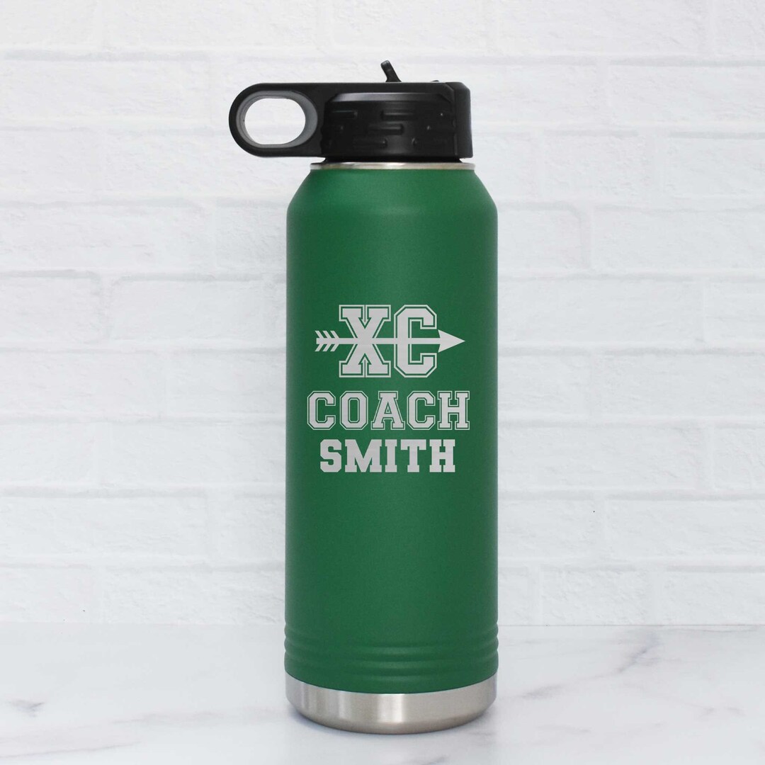 Personalized Cross Country Coach Water Bottle, XC Coach Gift Engraved ...