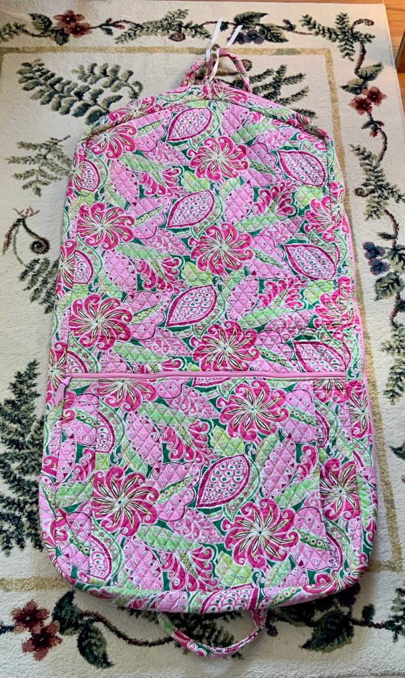 Vera Bradley Garment Bag Pink Parasol EC Etsy