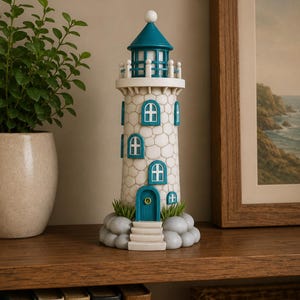 Lighthouse STL  3MF File, Coastal Home Decor, Nautical Model, Easy Print (Digital Download)