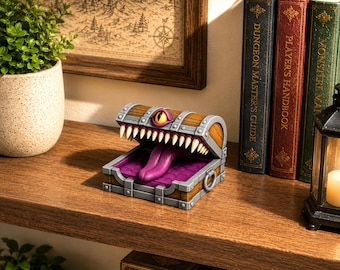 模造ダイスチェスト STL | D&D ダイスホルダー、ローラー、収納 (3Dプリントファイル)