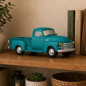 Archivo STL 3MF de camioneta clásica vintage, impresión 3D de auto retro clásico (descarga digital)