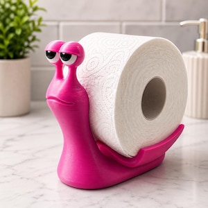 Schnecken-Toilettenpapierhalter (STL-Datei) | Lustige Badezimmerdeko | 3D-gedruckter Toilettenpapierhalter