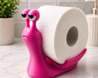 カタツムリ型トイレットペーパーホルダー｜面白いバスルームデコレーション｜3Dプリント製トイレットペーパースタンド