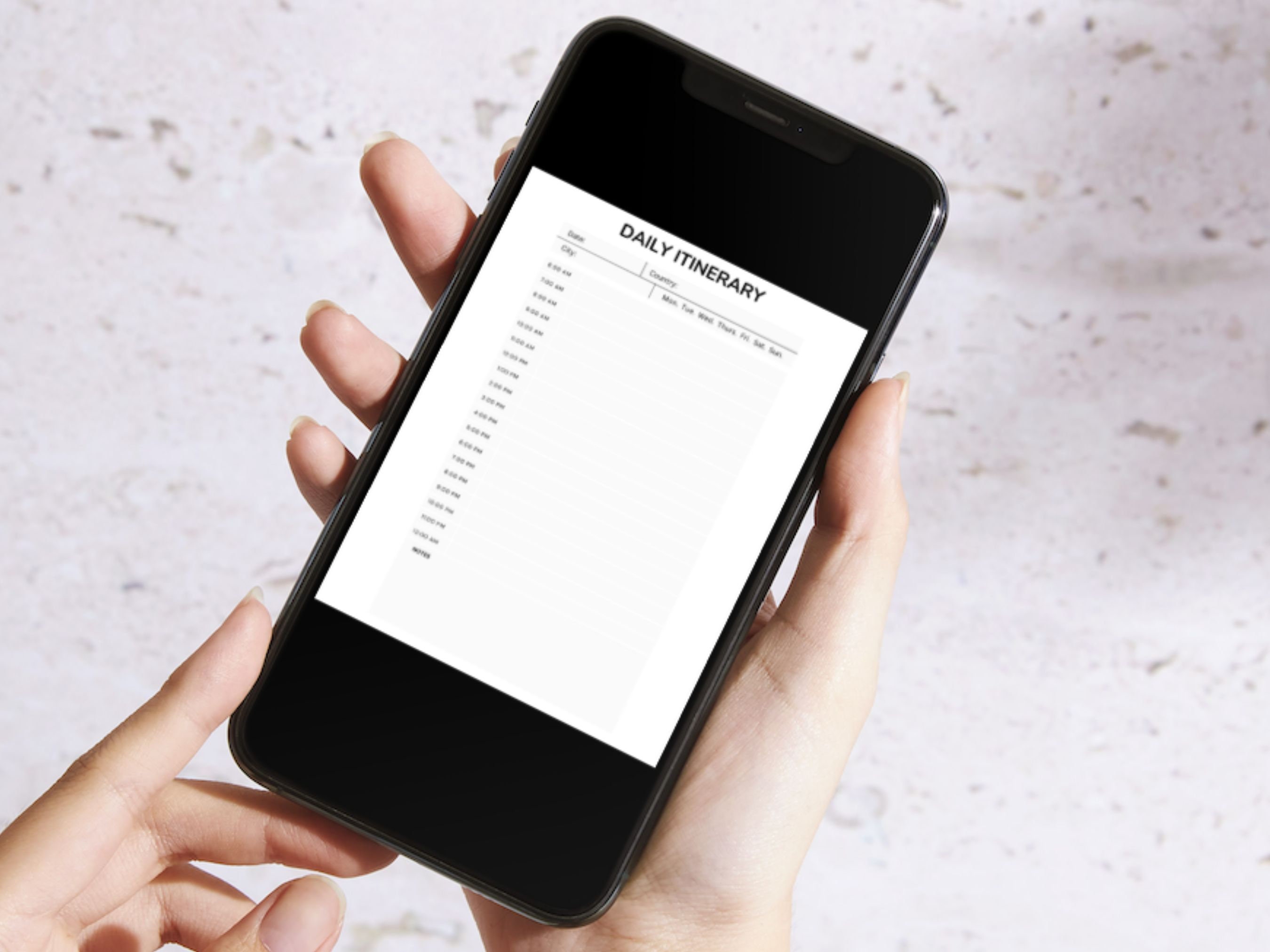Print Trip Itinerary - Daily Itinerary - Printable - Editable ...