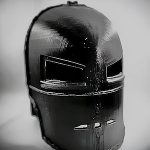Iron Man MK1 Helmet Prop – 3D Printed Tony Stark Prototype Mask – Cave Build Armor