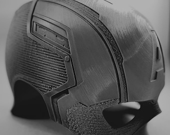 Captain America Civil War Helmet Prop - 3D Printed Steve Rogers Cosplay Cowl Armor