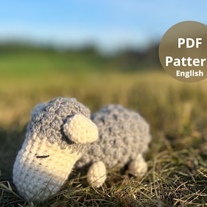 Crochet pattern for sheep-Digital pattern-Amigurumi pattern-DIY-PDF-Sheep pattern-Instant download.