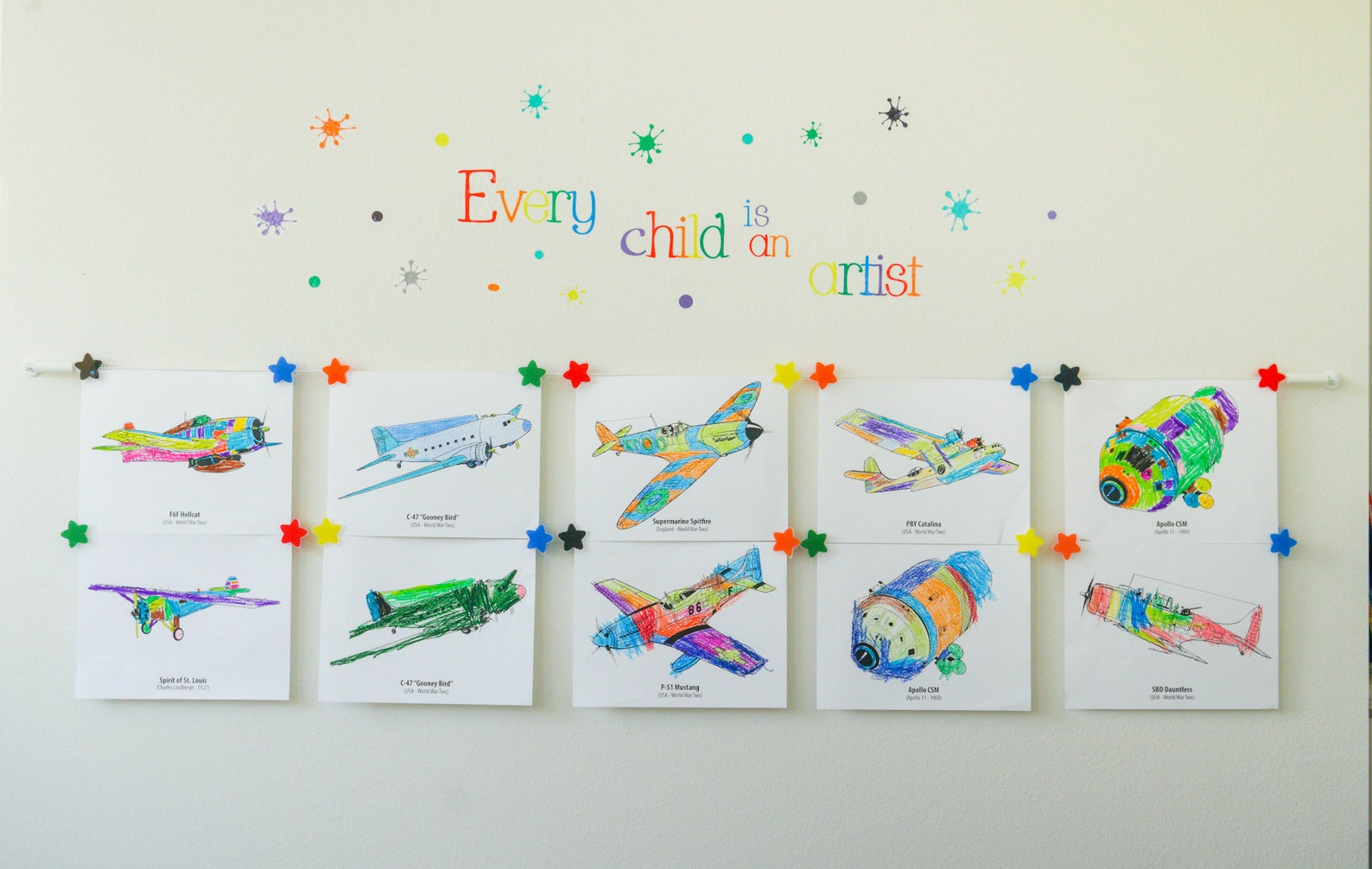 Kids Artwork Display/ Kids Wall Art Display Hanger Art/ Etsy