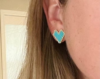 The Mia Heart Earrings