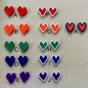 Camp Color Heart Earrings