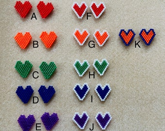 Camp Color Heart Earrings