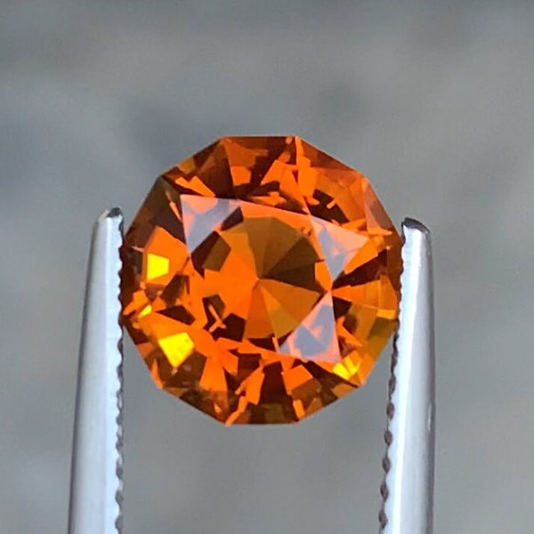 Externally beautiful Top Quality Fancy Precision Cut Madeira Citrine From Brazil