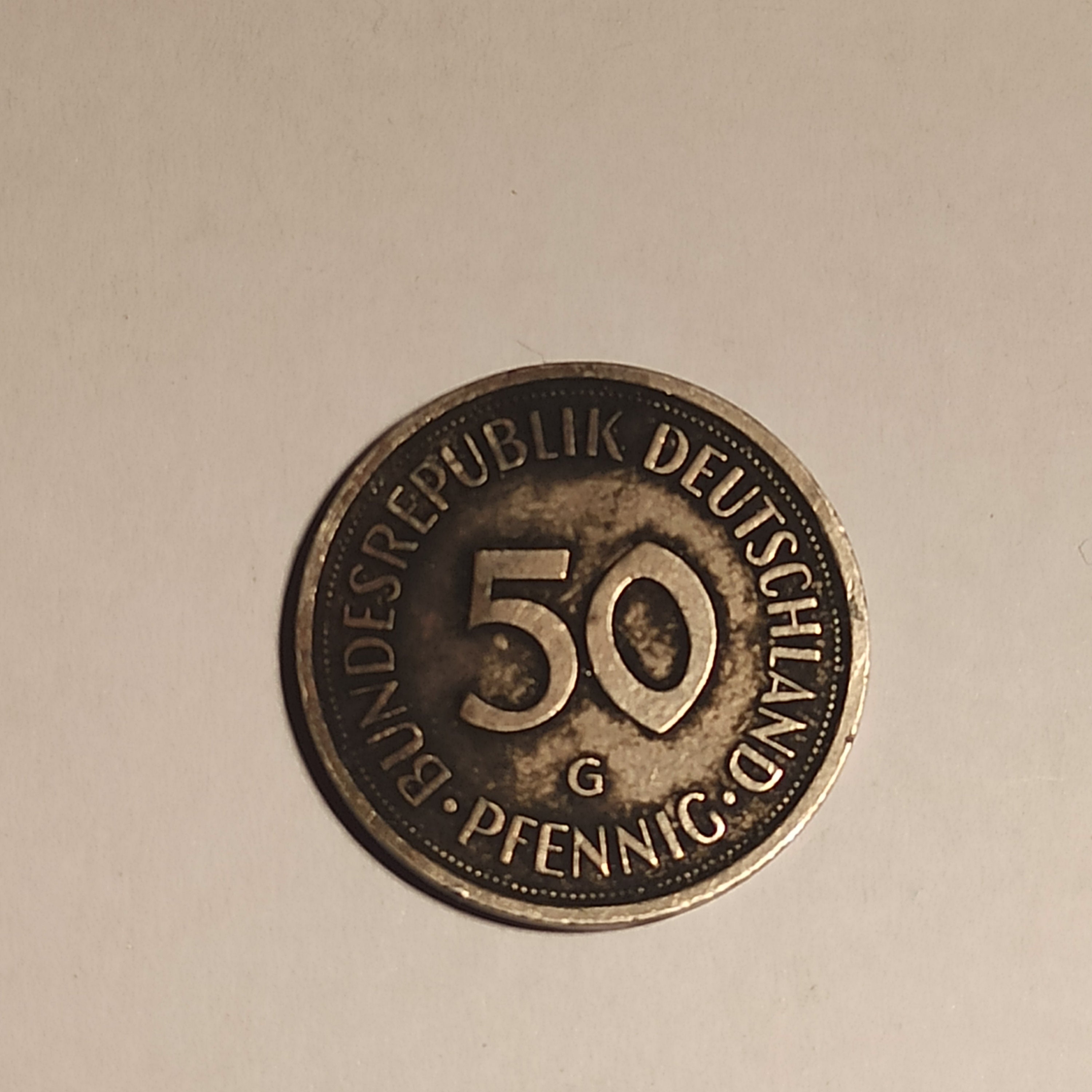 50 Pfennig 1989 Deutschland - Etsy