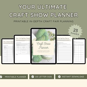 Craft Show Planner and Craft Fair Checklist, Printable Vendor Event Planner for Craft Business - Instant Download PDF