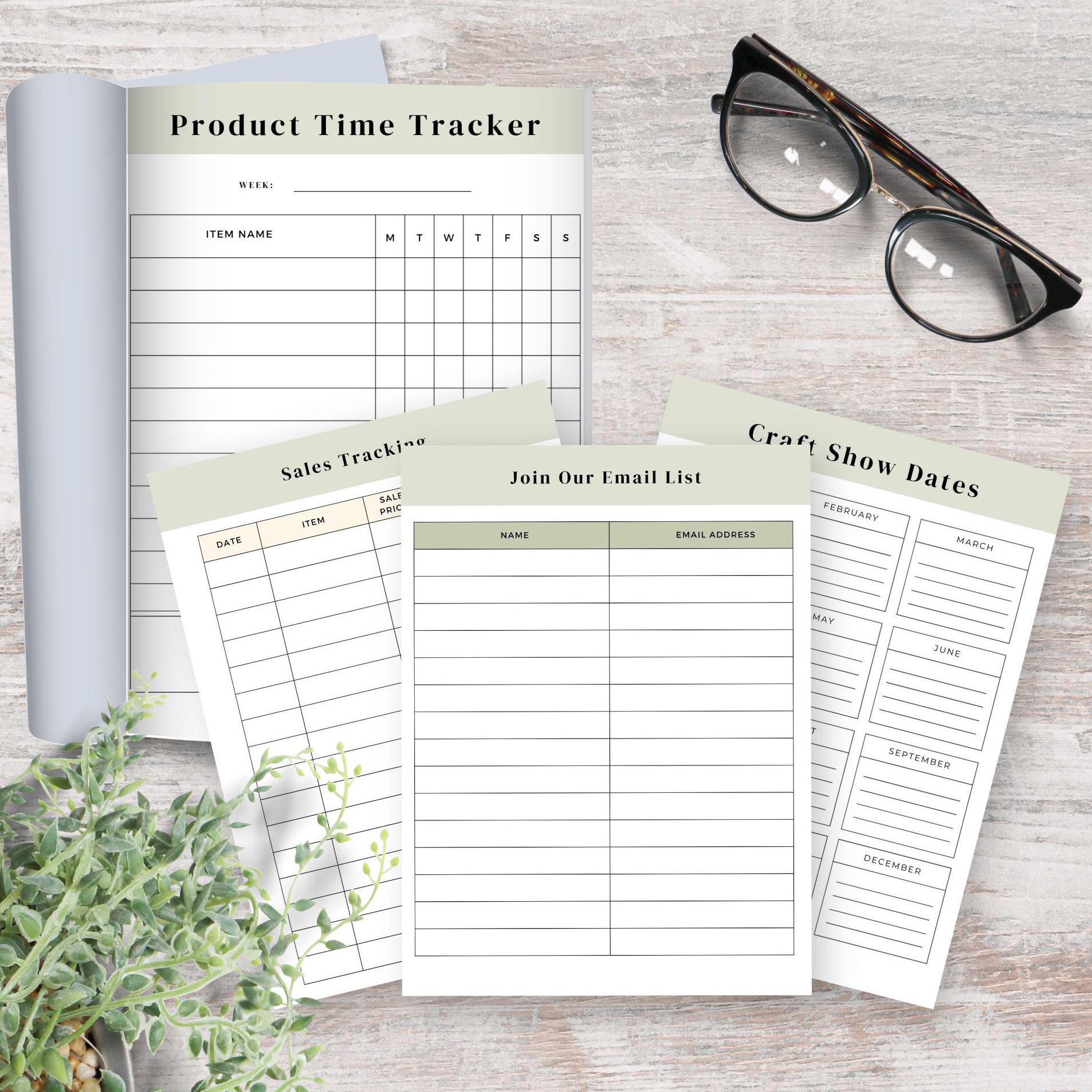 Craft Show Forms and Craft Fair Planning Printable Bundle, Craft ...