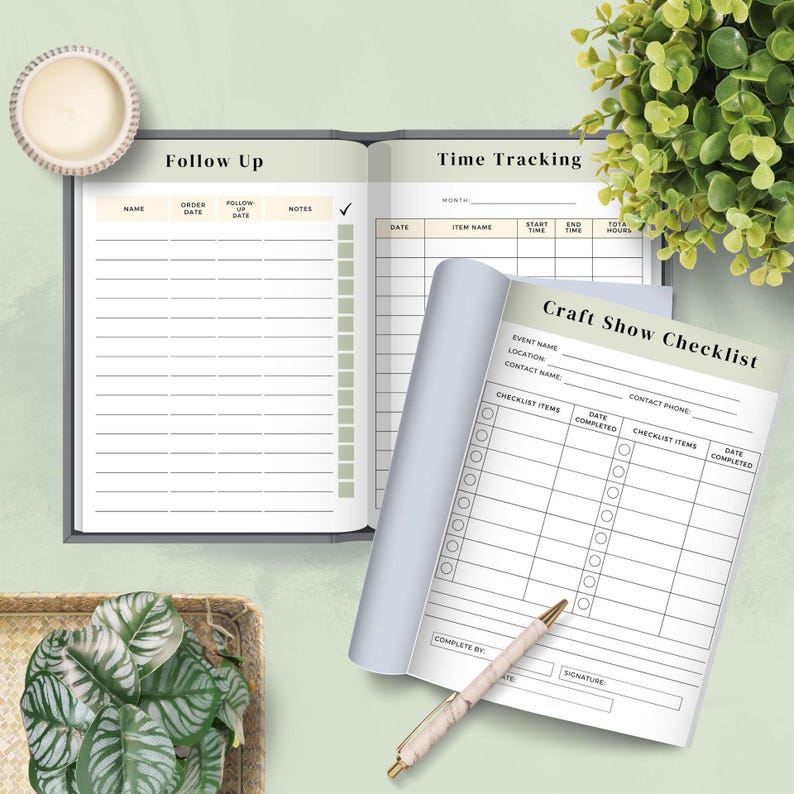 Craft Show Forms and Craft Fair Planning Printable Bundle, Craft ...