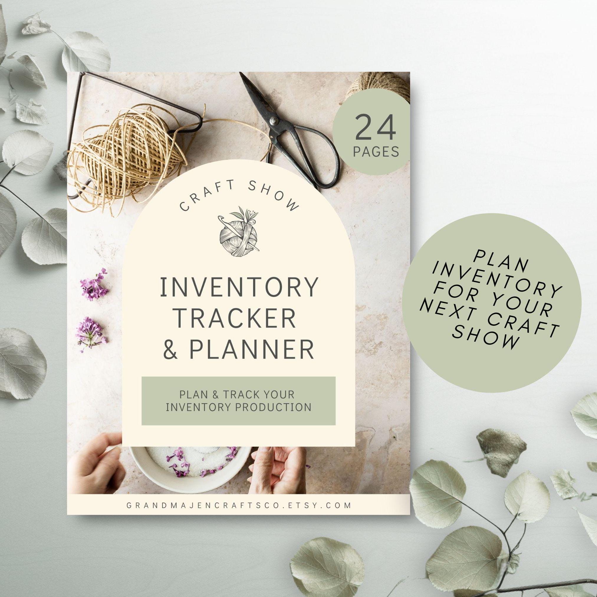 Printable Craft Show Inventory Tracker, Craft Fair Handmade Inventory ...