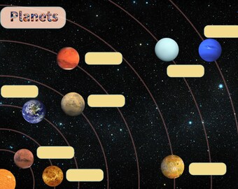 Planets Name,Fun and Learn, for school kids