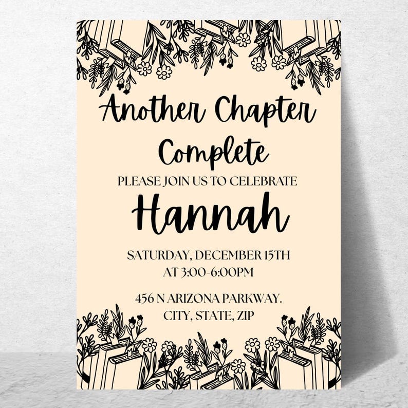 Book Theme Birthday Invitation, Book Theme Party, Book Invitation ...