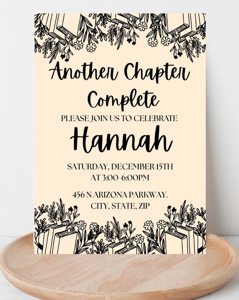 Book Theme Birthday Invitation, Book Theme Party, Book Invitation ...