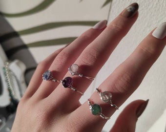 Crystal ring silver (lilsgems)