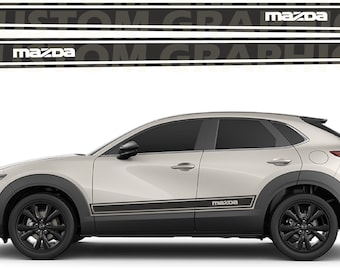 Exclusive Side Stripe Decal Graphic Sticker Kit Compatible with Mazda CX-30