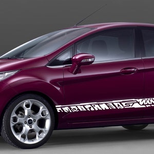 Ford Fiesta Side Stripe Decal Kit: Sport Design Vinyl Sticker
