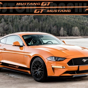 Nuovo kit di adesivi grafici per decalcomanie con strisce laterali superiori compatibile con Ford Mustang GT