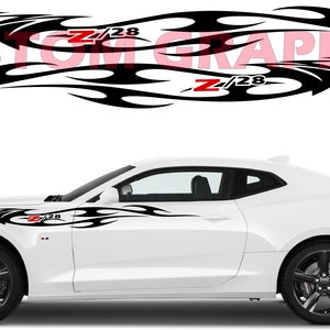 Nowy zestaw naklejek graficznych z górnym paskiem kompatybilny z Chevrolet Camaro