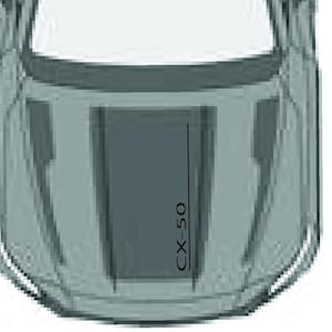 Nuovo kit di adesivi grafici per decalcomanie con strisce laterali superiori compatibile con Mazda CX-30