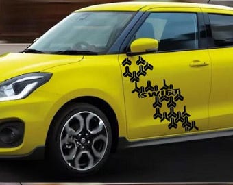 Suzuki Swift Side Stripe Decal: Sport Design Vinyl Sticker