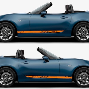 Nowy zestaw naklejek graficznych z górnym paskiem kompatybilny z Mazda Mx-5