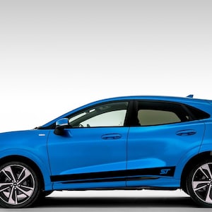 Nuovo kit di adesivi grafici per decalcomanie con strisce laterali superiori compatibile con Ford Puma