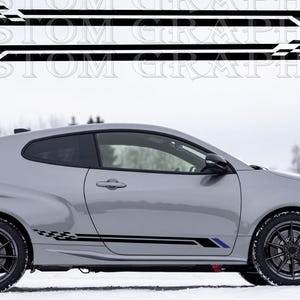 Nuovo kit di adesivi grafici per decalcomanie con strisce laterali superiori compatibile con Toyota GR Yaris