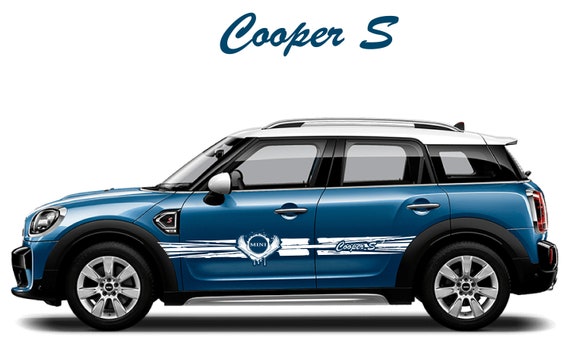 Autocollant Voiture Métal Logo D Compatible Mini Cooper Clubman Countryman - 3D Résistant