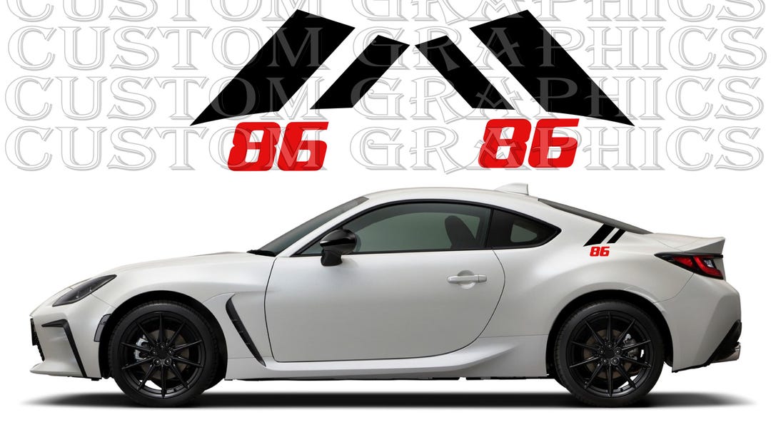 Set of Stickers Decal Stripe Body Compatible With Toyota GR 86 - Etsy