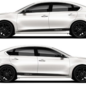 Set of Racing Side Stripes Decal Sticker Graphic Compatible With Nissan ...
