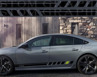 Peugeot 508 SW PSE Side Stripe Decal Set: Sport Racing Design