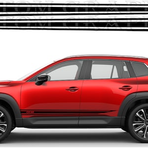 Ekskluzywny zestaw naklejek graficznych z bocznymi paskami, kompatybilny z Mazdą CX-50