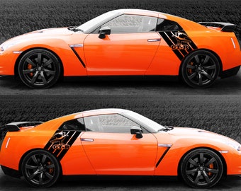GT-R karossdekaler: Vinyldekaler på sidan