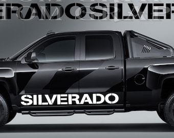 Neues Top Side Stripe Decal Graphic Sticker Kit Kompatibel mit Silverado