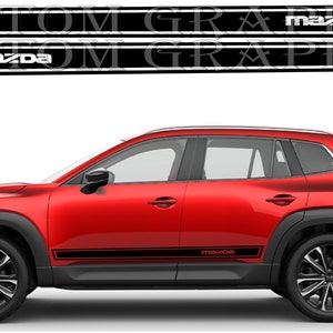 Nowy zestaw naklejek graficznych z górnym paskiem kompatybilny z Mazda CX-30