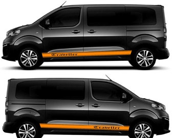 Peugeot Traveller Decal Set: Sport Side Door Stripe Stickers